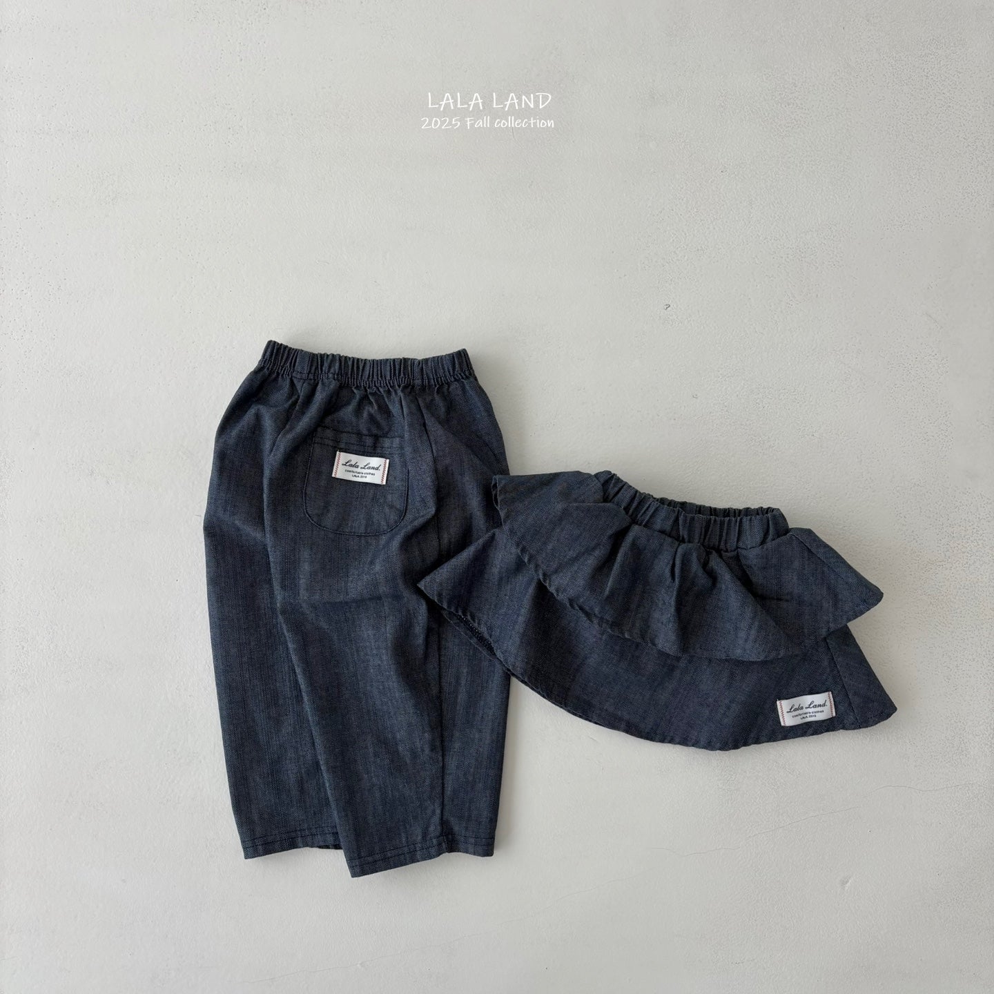 ［Lala land］New slub denim pants (kids)
