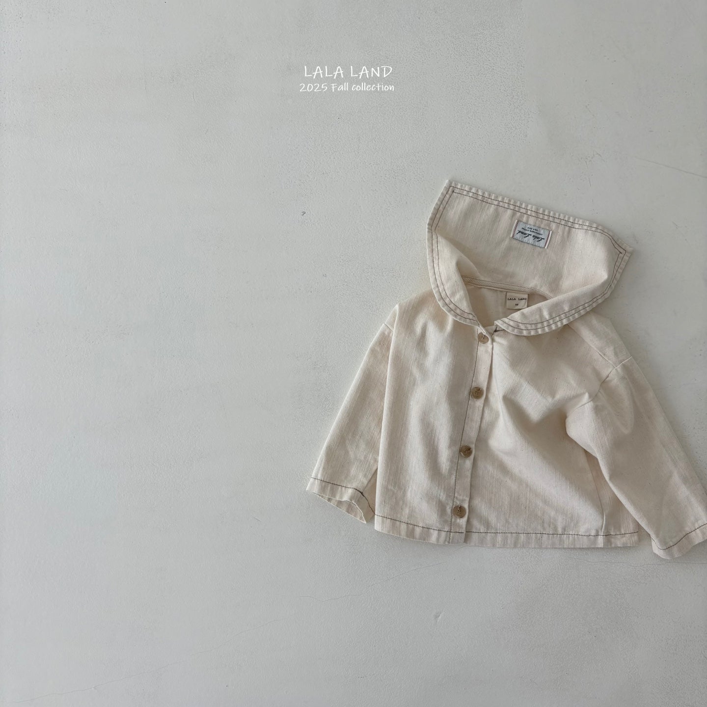 ［Lala land］Stitch sailor denim shirt (kids)