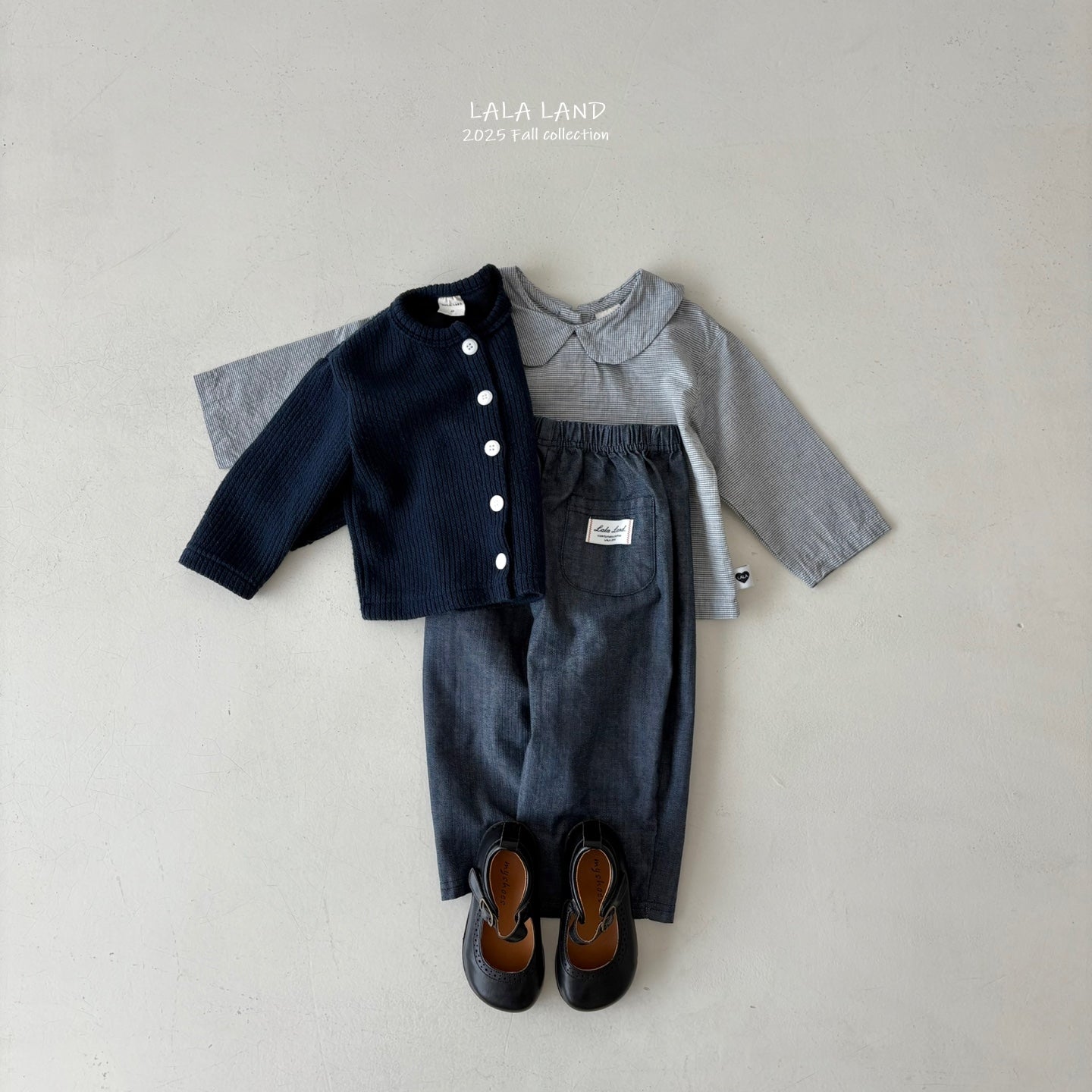 ［Lala land］New slub denim pants (kids)