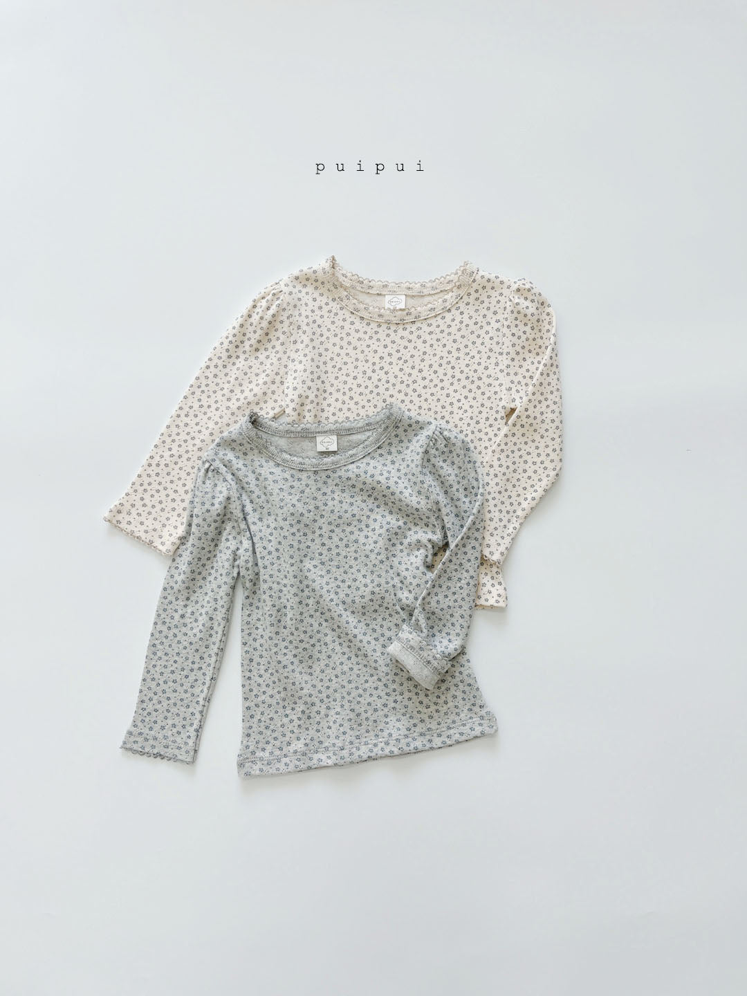 ［puipui］Floral tee