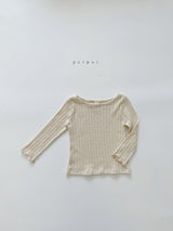 ［puipui］Jacquard tee
