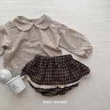 ［mimi market］Check lace cancan bloomer