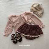 ［mimi market］Check lace cancan bloomer
