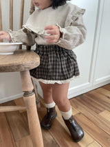 Check lace cancan bloomer