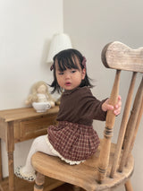 ［mimi market］Check lace cancan bloomer