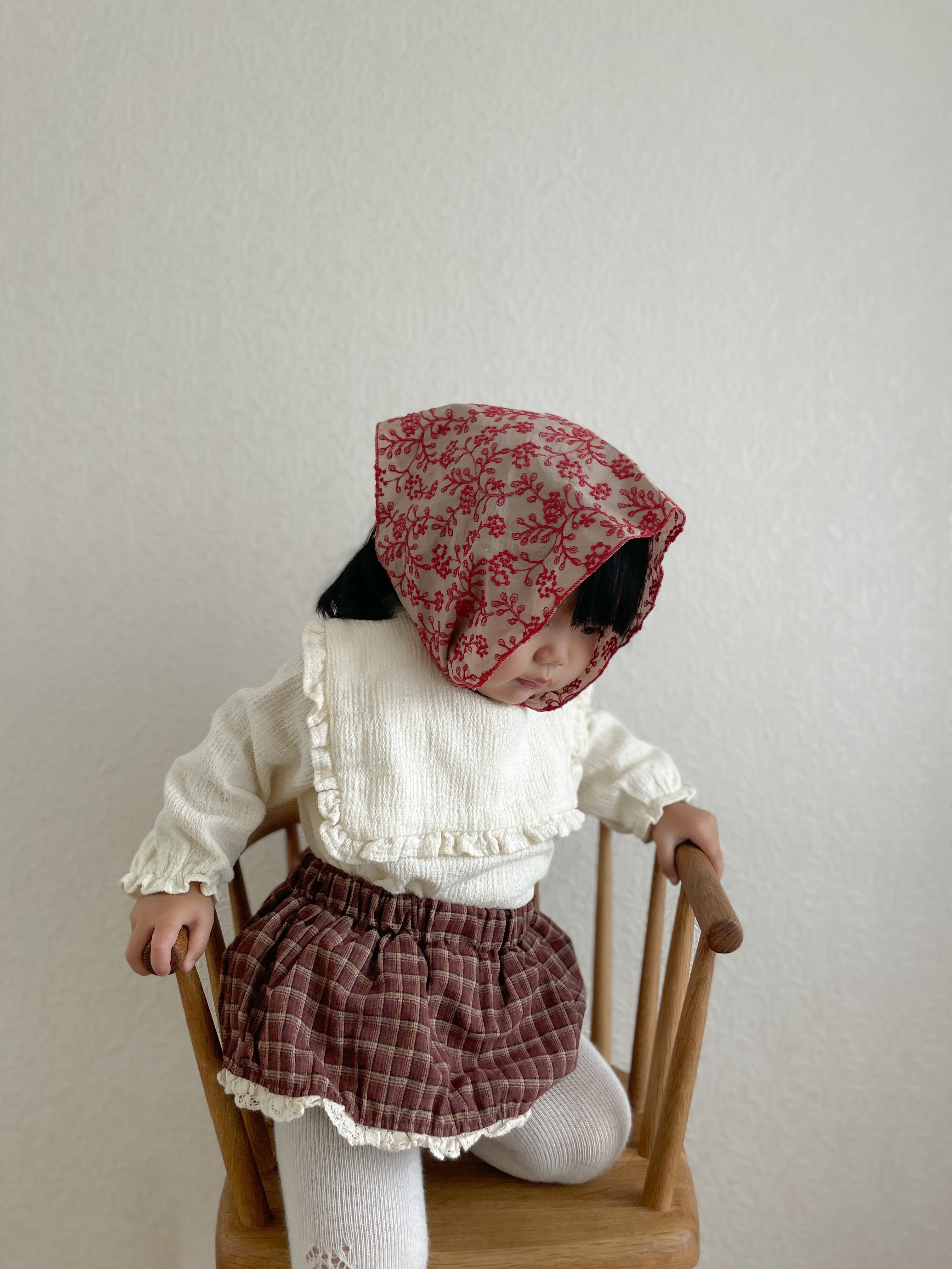 ［mimi market］Check lace cancan bloomer