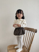 ［mimi market］Check lace cancan bloomer