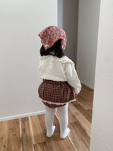 ［mimi market］Check lace cancan bloomer