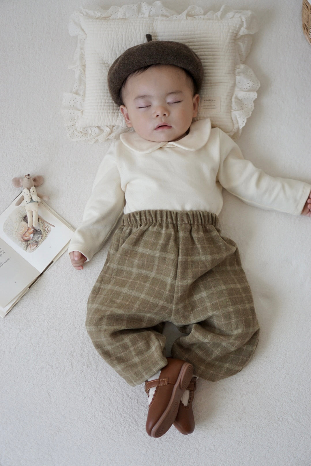 ［mimi market］Mof check pants