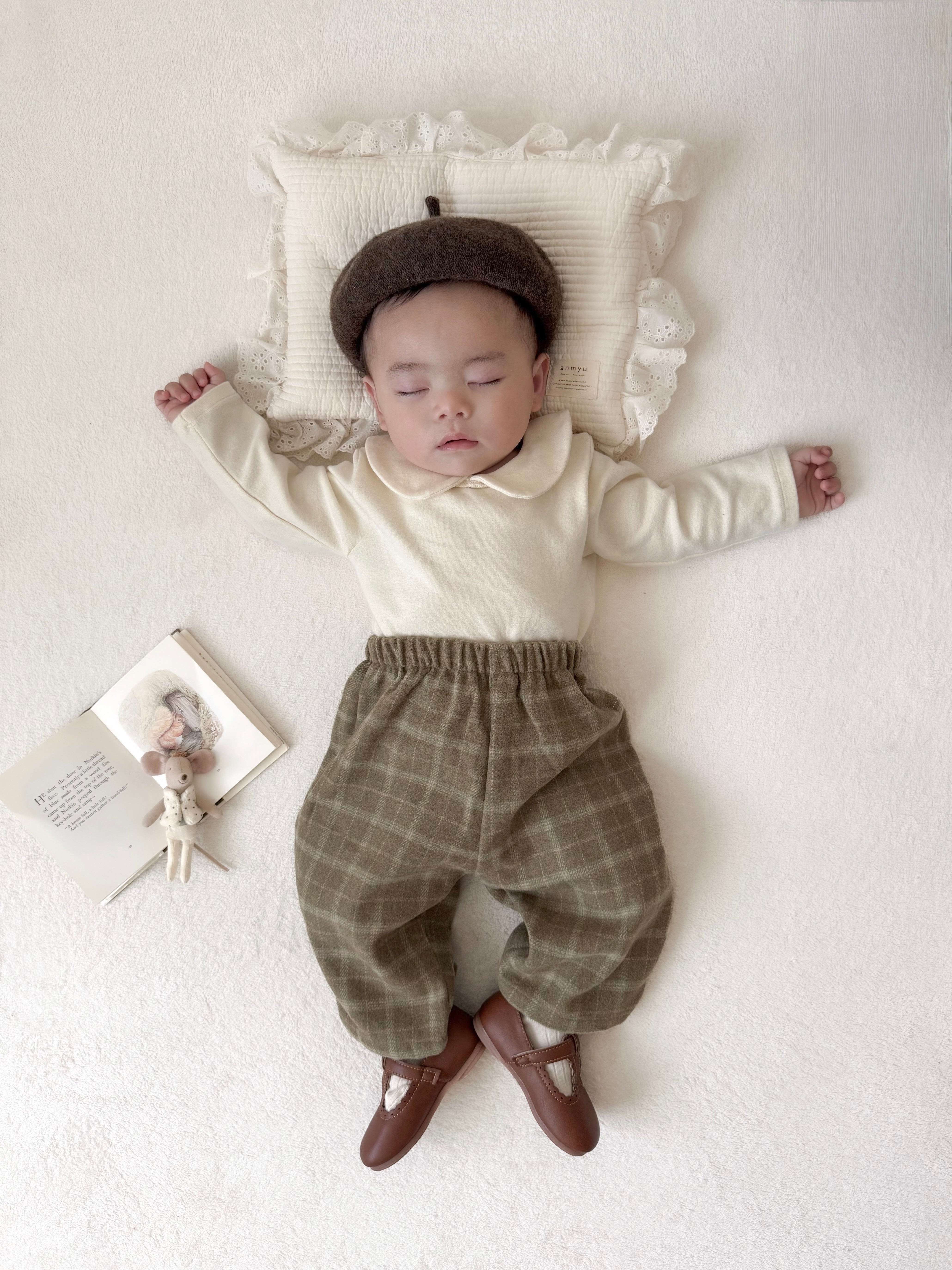 ［mimi market］Mof check pants
