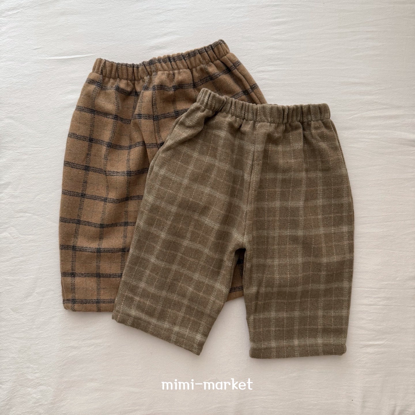 ［mimi market］Mof check pants