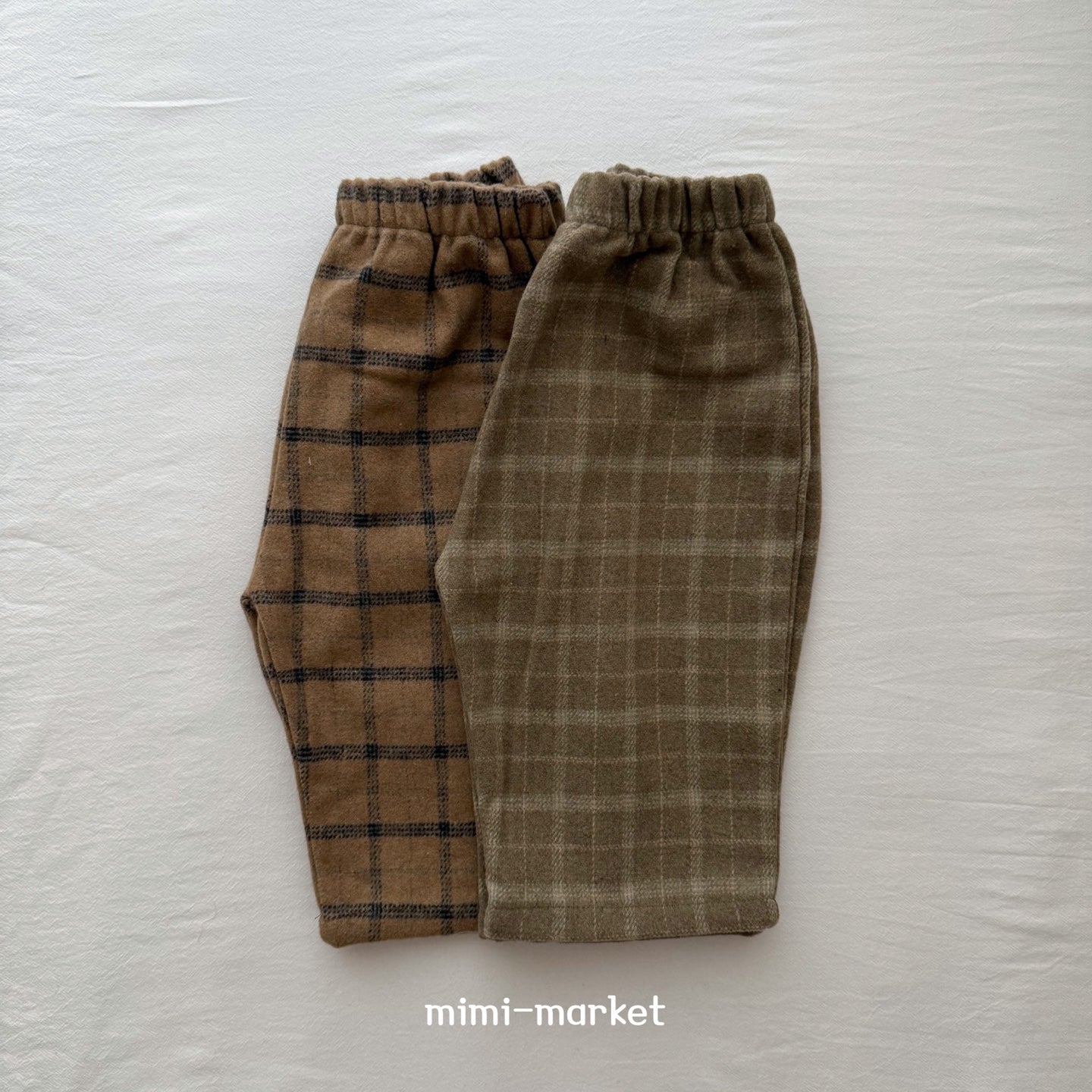 ［mimi market］Mof check pants