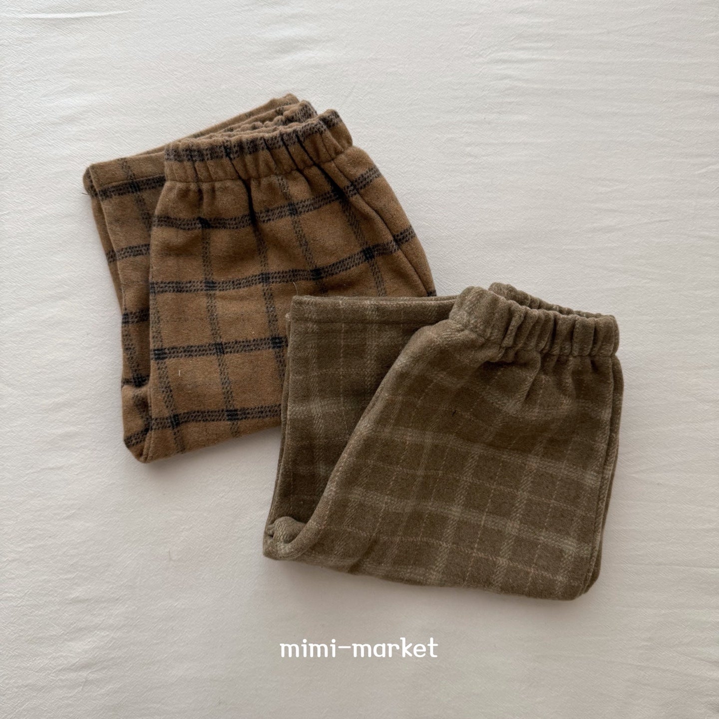 ［mimi market］Mof check pants