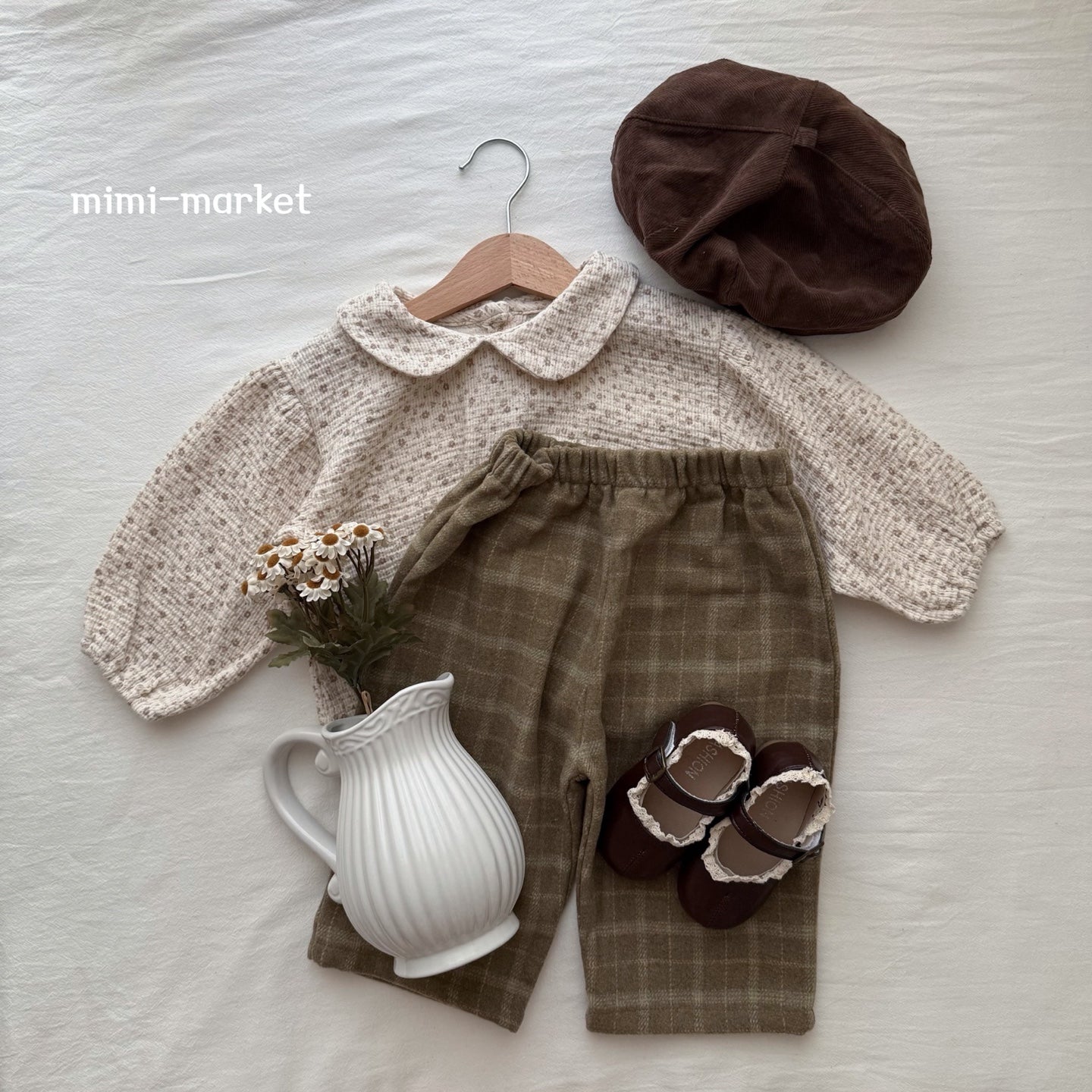 ［mimi market］Mof check pants