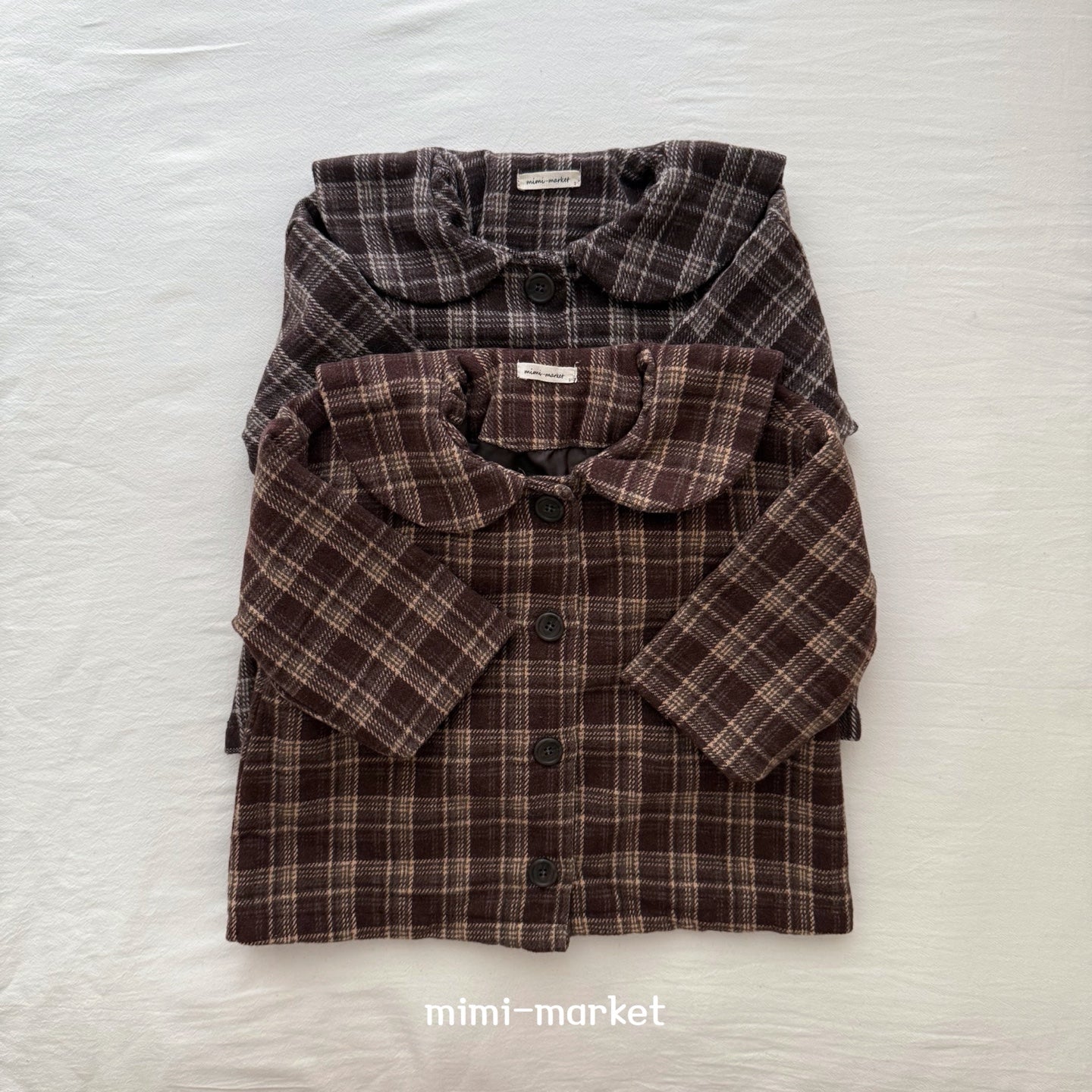 ［mimi market］Sailor check coat