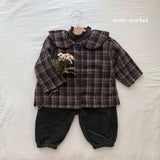 ［mimi market］Sailor check coat