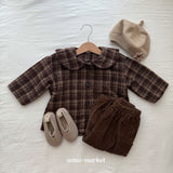 ［mimi market］Sailor check coat
