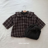 ［mimi market］Sailor check coat