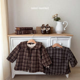 ［mimi market］Sailor check coat