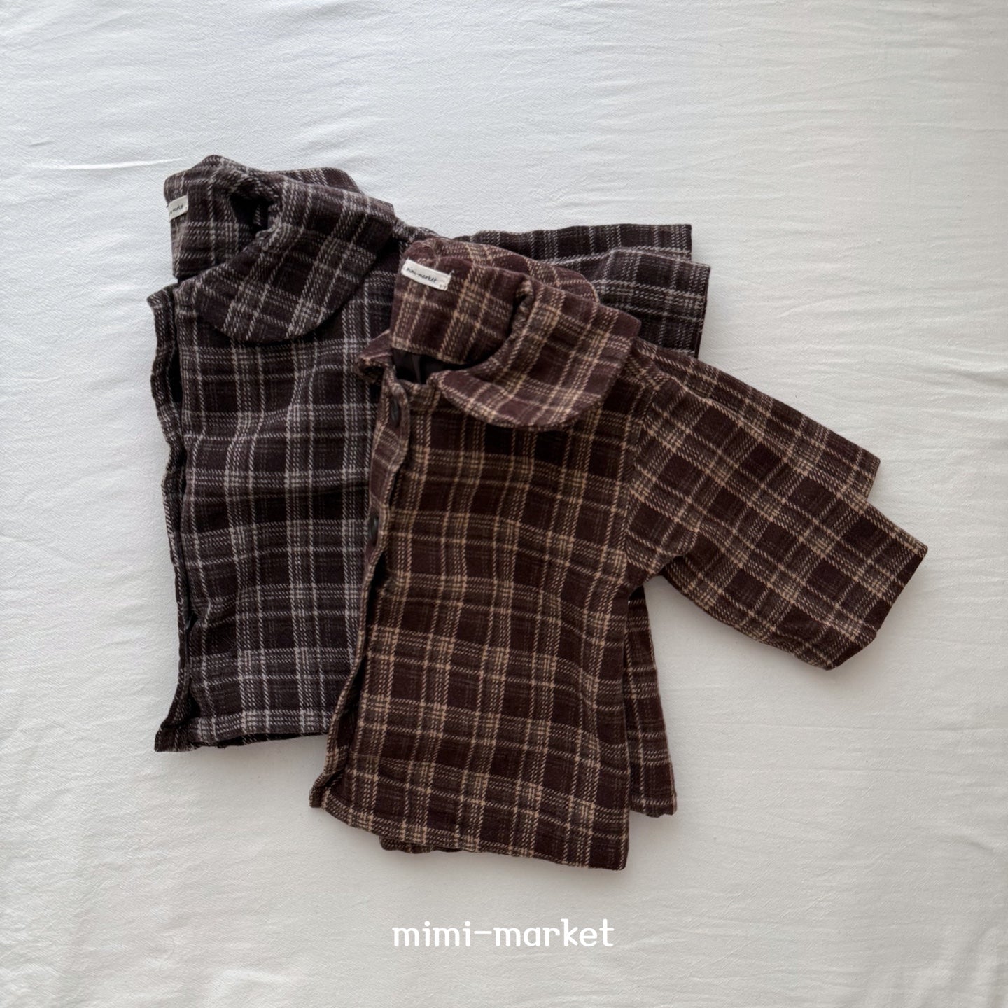 ［mimi market］Sailor check coat