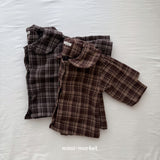 ［mimi market］Sailor check coat