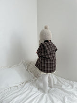 ［mimi market］Sailor check coat