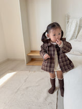 ［mimi market］Sailor check coat
