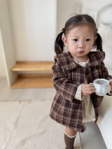 ［mimi market］Sailor check coat