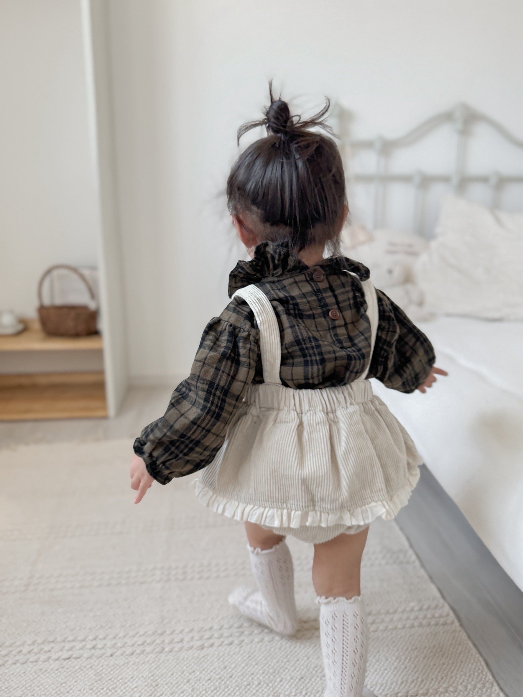 ［mimi market］Check heidi blouse