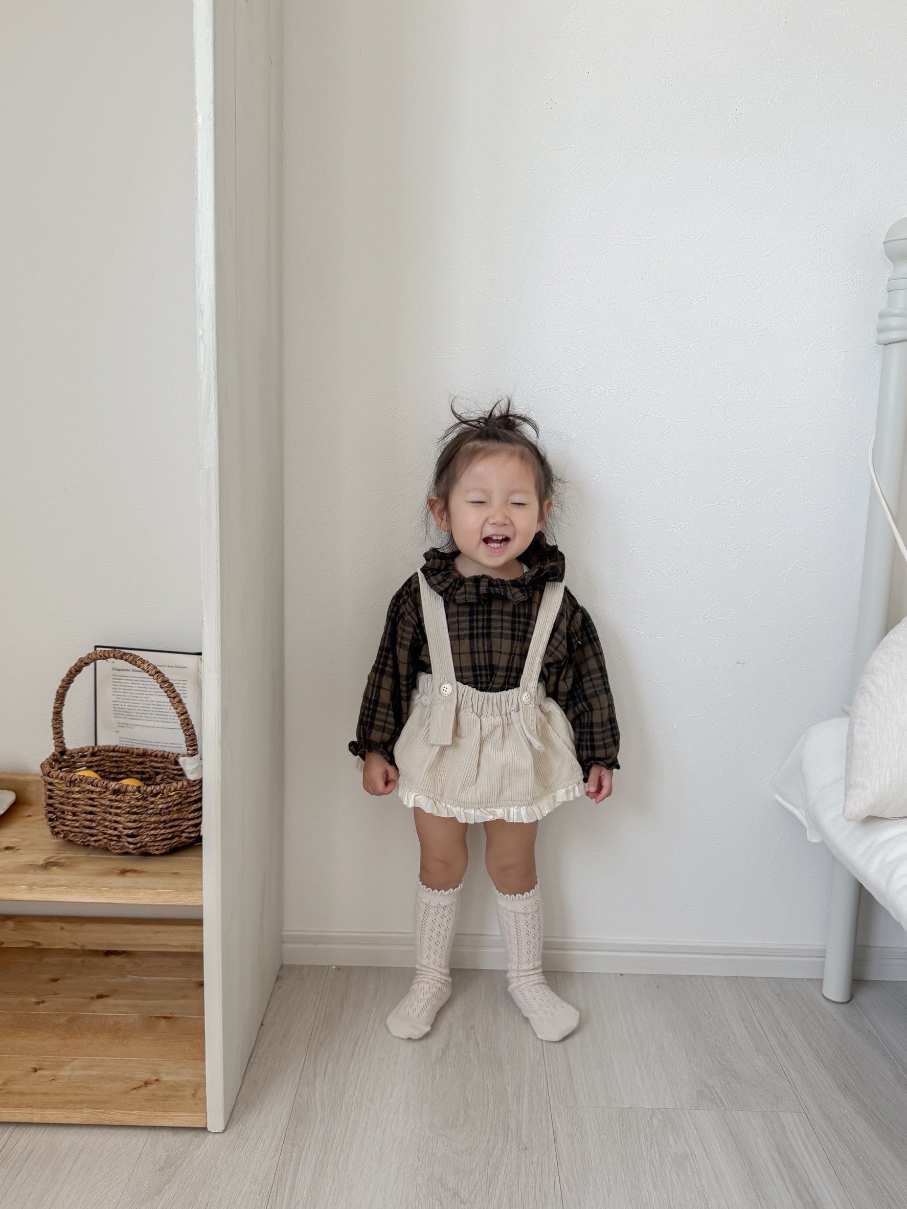 ［mimi market］Check heidi blouse