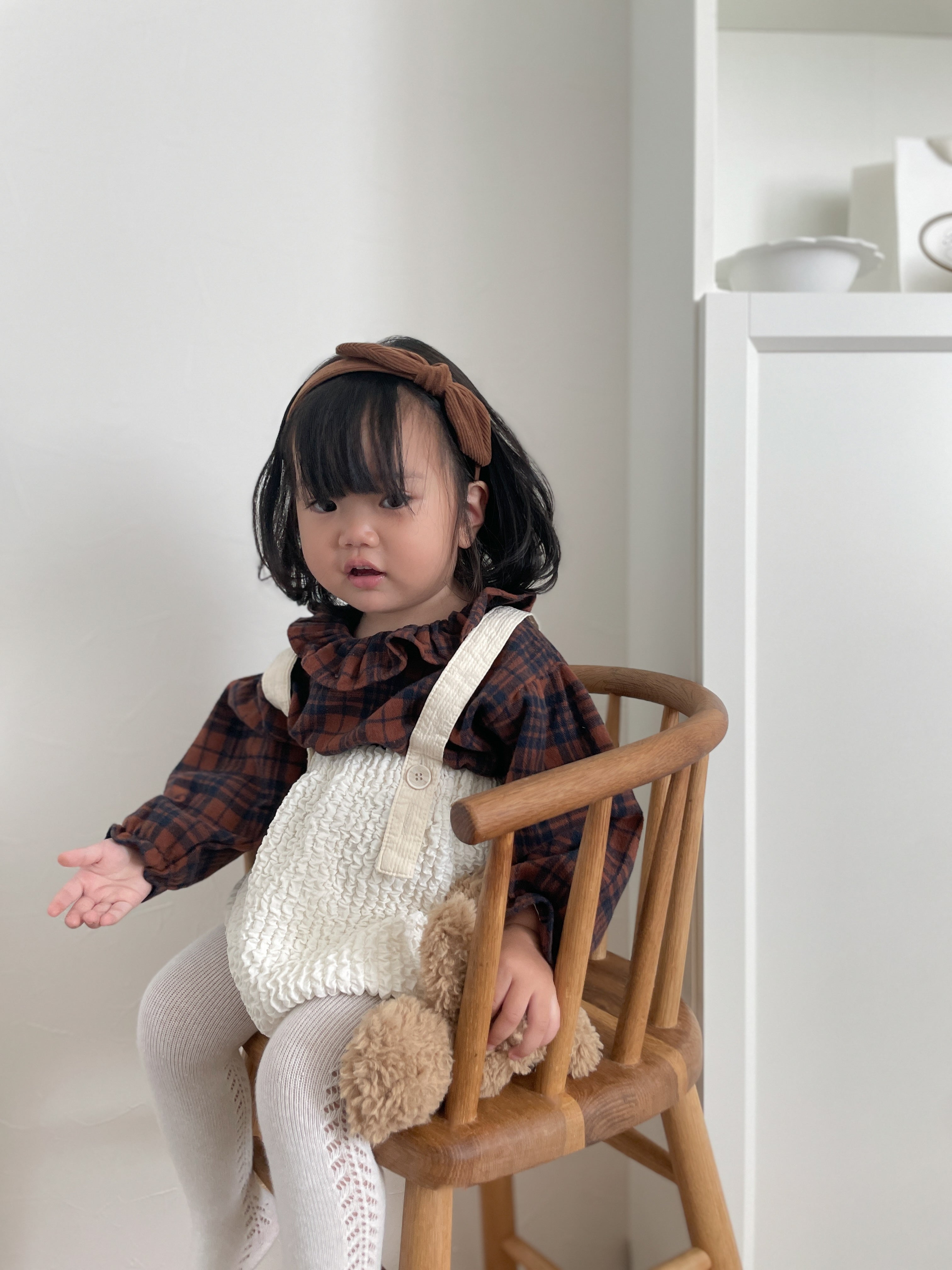 ［mimi market］Check heidi blouse