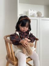 ［mimi market］Check heidi blouse