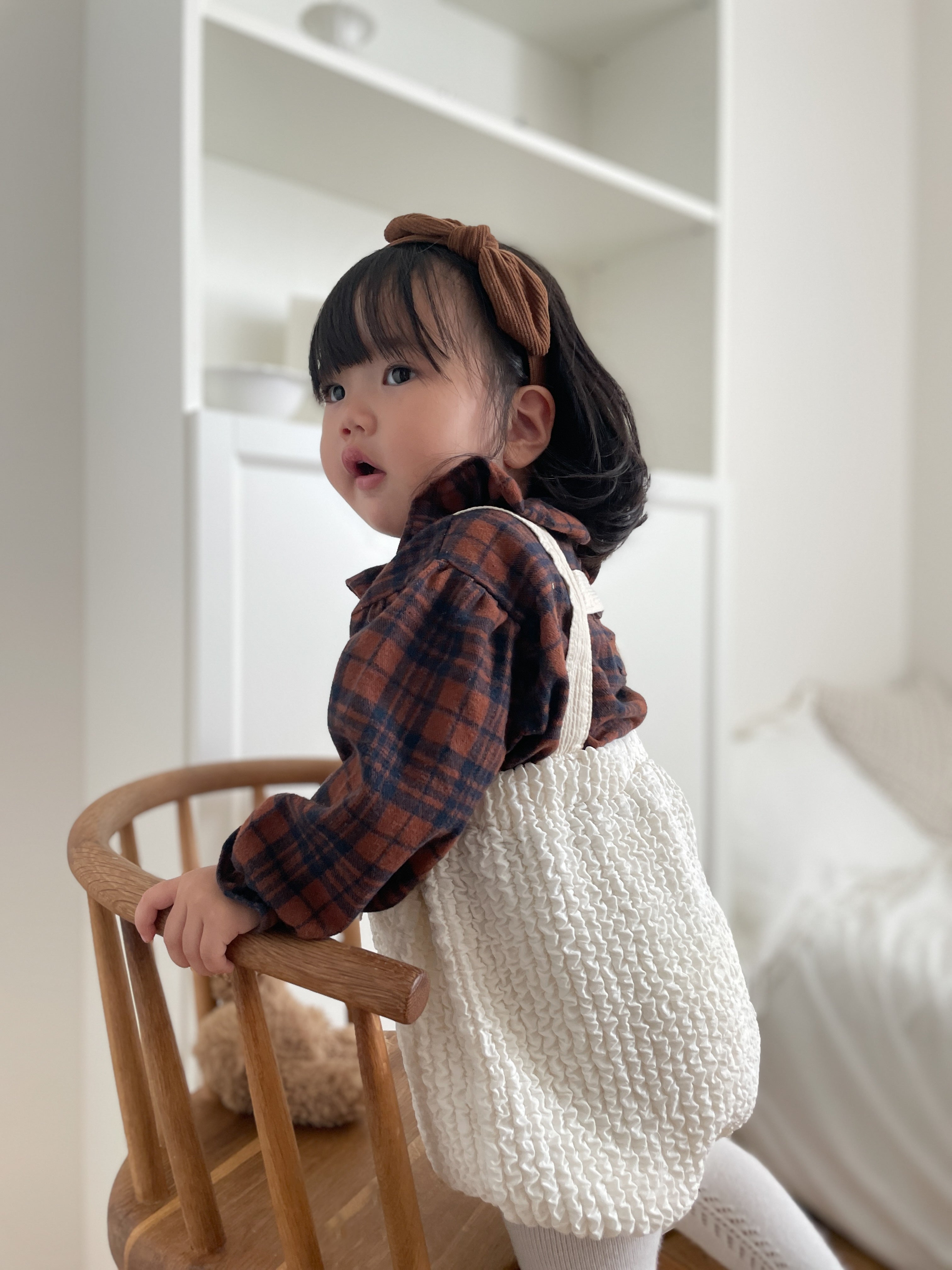 ［mimi market］Check heidi blouse