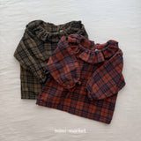 ［mimi market］Check heidi blouse