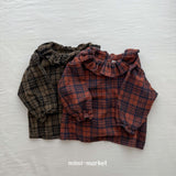 ［mimi market］Check heidi blouse
