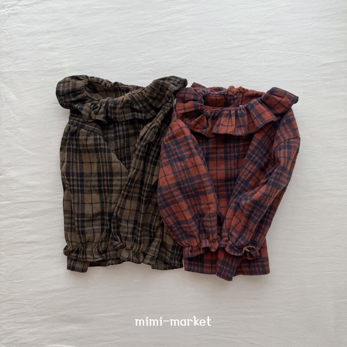 ［mimi market］Check heidi blouse