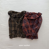 ［mimi market］Check heidi blouse