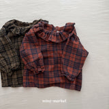 ［mimi market］Check heidi blouse