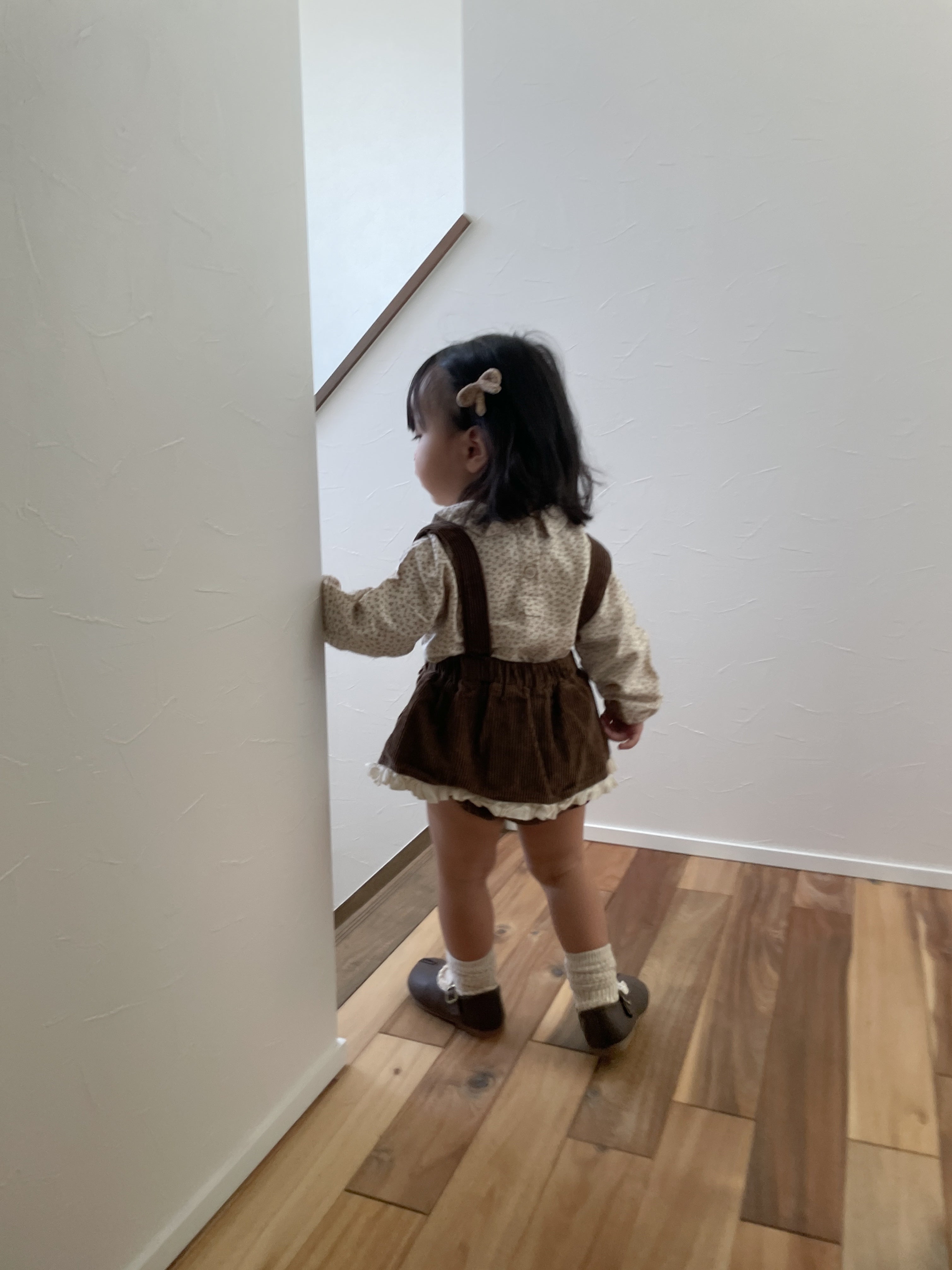 ［mimi market］Corduroy frill cancan skirt