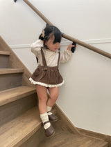 ［mimi market］Corduroy frill cancan skirt