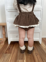 ［mimi market］Corduroy frill cancan skirt