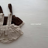 ［mimi market］Corduroy frill cancan skirt