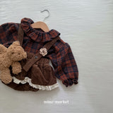 ［mimi market］Corduroy frill cancan skirt