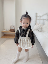 ［mimi market］Corduroy frill cancan skirt
