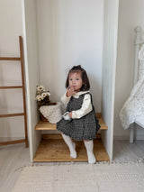 ［mimi market］Check frill one-piece