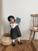 ［mimi market］Check frill one-piece