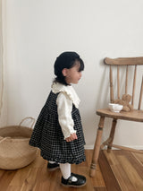 ［mimi market］Check frill one-piece