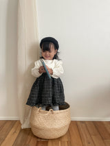［mimi market］Check frill one-piece