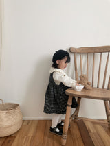 ［mimi market］Check frill one-piece