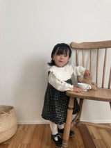 ［mimi market］Check frill one-piece